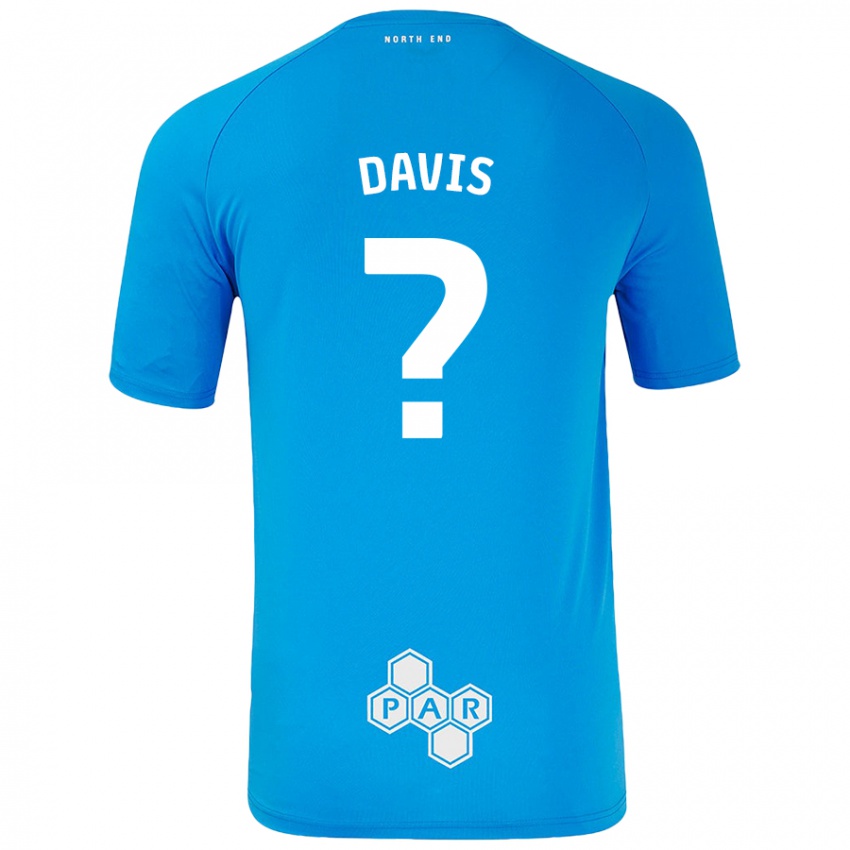 Niño Camiseta Tommy Davis #0 Azul Cielo 2ª Equipación 2024/25 La Camisa