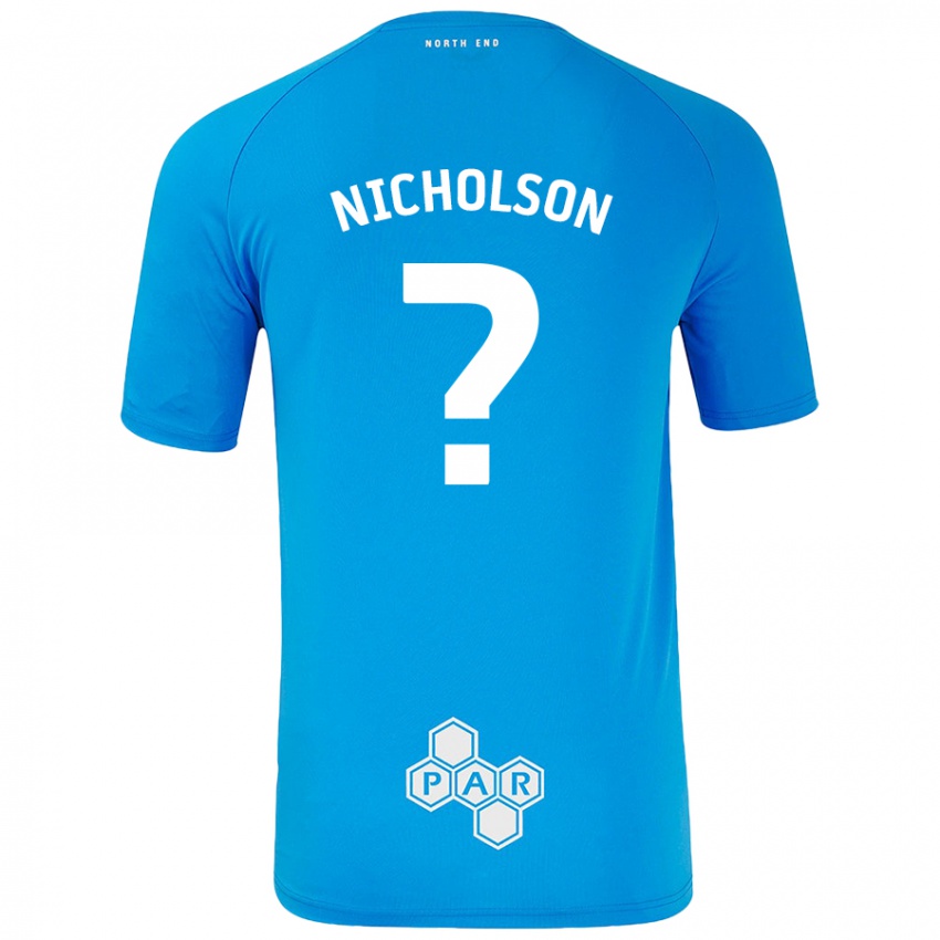 Niño Camiseta Joseph Nicholson #0 Azul Cielo 2ª Equipación 2024/25 La Camisa