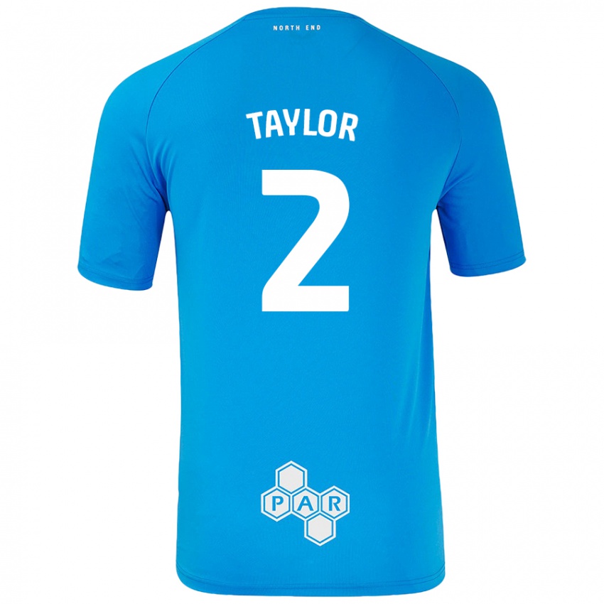 Niño Camiseta Alex Taylor #2 Azul Cielo 2ª Equipación 2024/25 La Camisa