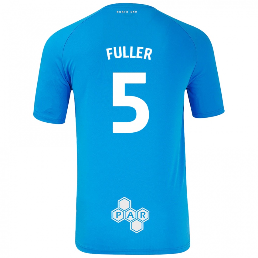 Niño Camiseta Olivia Fuller #5 Azul Cielo 2ª Equipación 2024/25 La Camisa