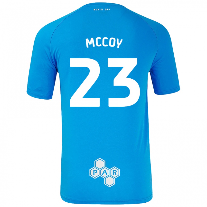 Niño Camiseta Faye Mccoy #23 Azul Cielo 2ª Equipación 2024/25 La Camisa