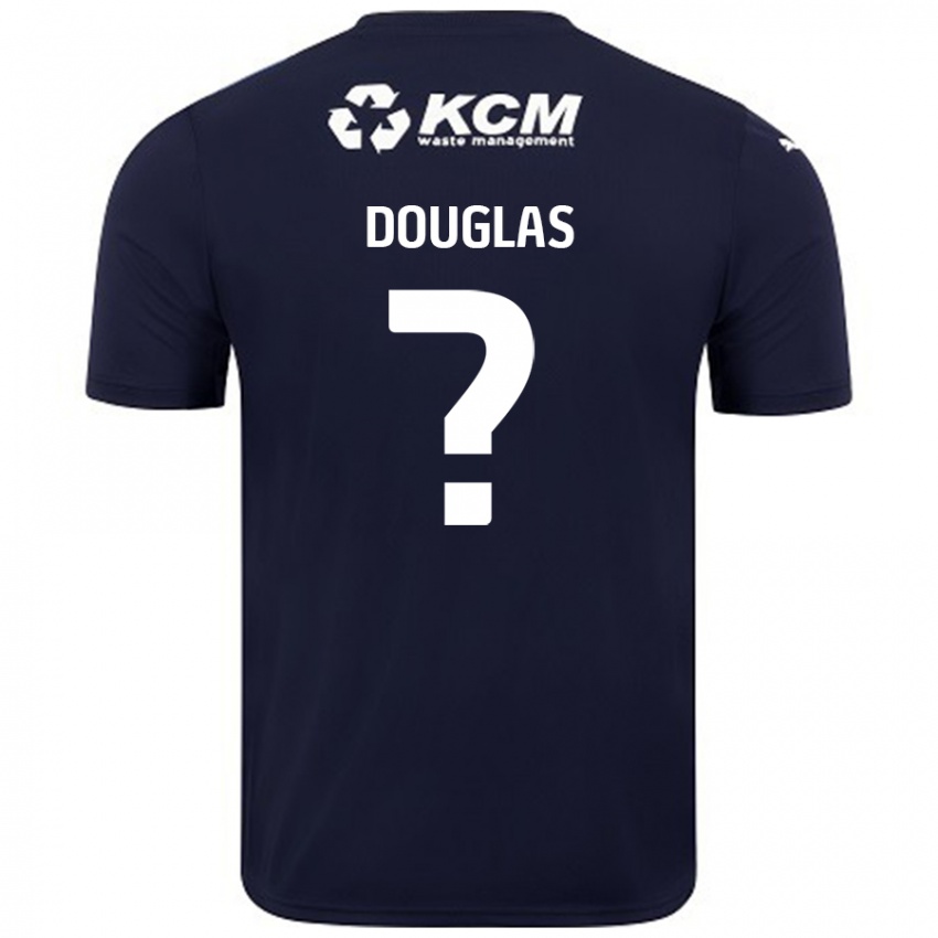 Niño Camiseta Hamish Douglas #0 Azul Marino 2ª Equipación 2024/25 La Camisa