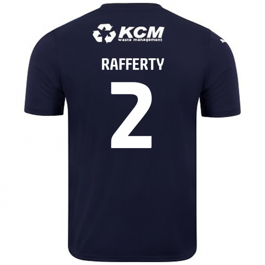 Niño Camiseta Joe Rafferty #2 Azul Marino 2ª Equipación 2024/25 La Camisa