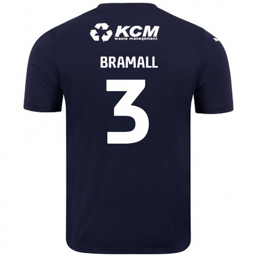 Niño Camiseta Cohen Bramall #3 Azul Marino 2ª Equipación 2024/25 La Camisa