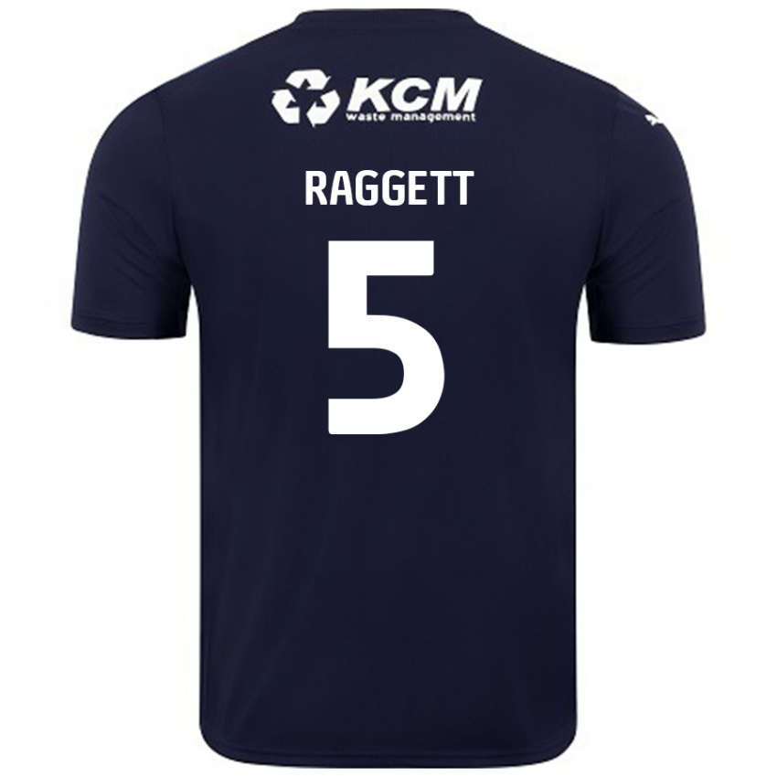 Niño Camiseta Sean Raggett #5 Azul Marino 2ª Equipación 2024/25 La Camisa