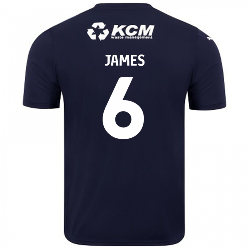 Niño Camiseta Reece James #6 Azul Marino 2ª Equipación 2024/25 La Camisa