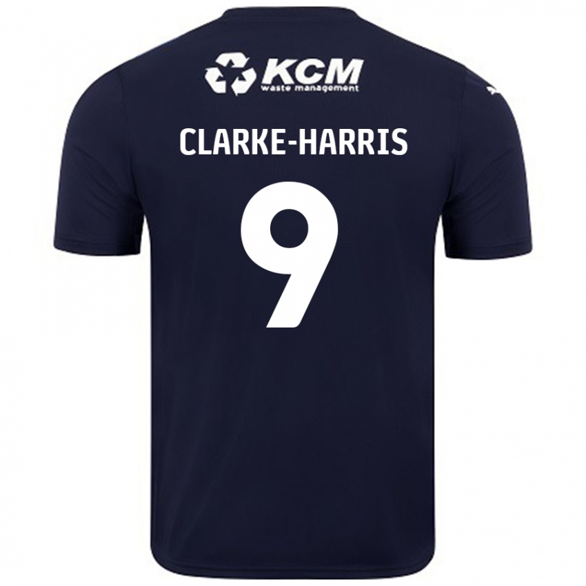 Niño Camiseta Jonson Clarke-Harris #9 Azul Marino 2ª Equipación 2024/25 La Camisa