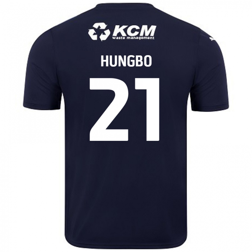 Niño Camiseta Joseph Hungbo #21 Azul Marino 2ª Equipación 2024/25 La Camisa