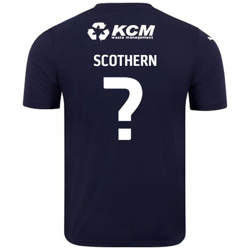 Niño Camiseta Ben Scothern #0 Azul Marino 2ª Equipación 2024/25 La Camisa