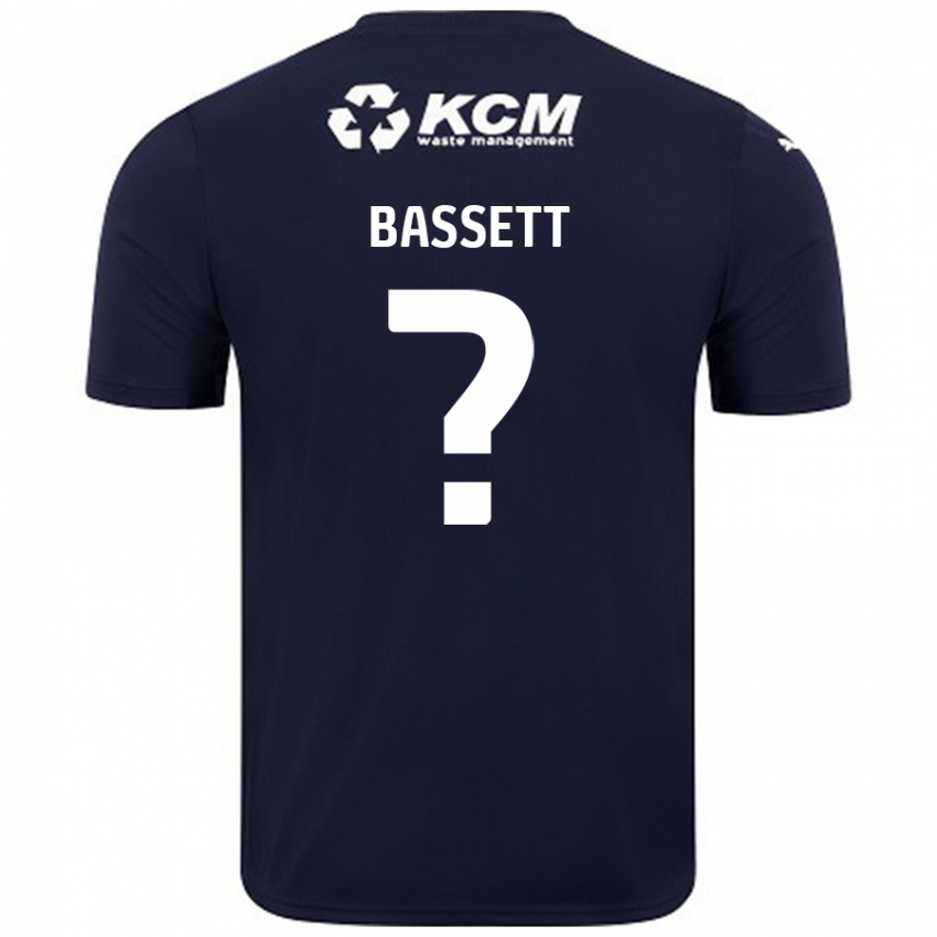 Niño Camiseta Bassett #0 Azul Marino 2ª Equipación 2024/25 La Camisa