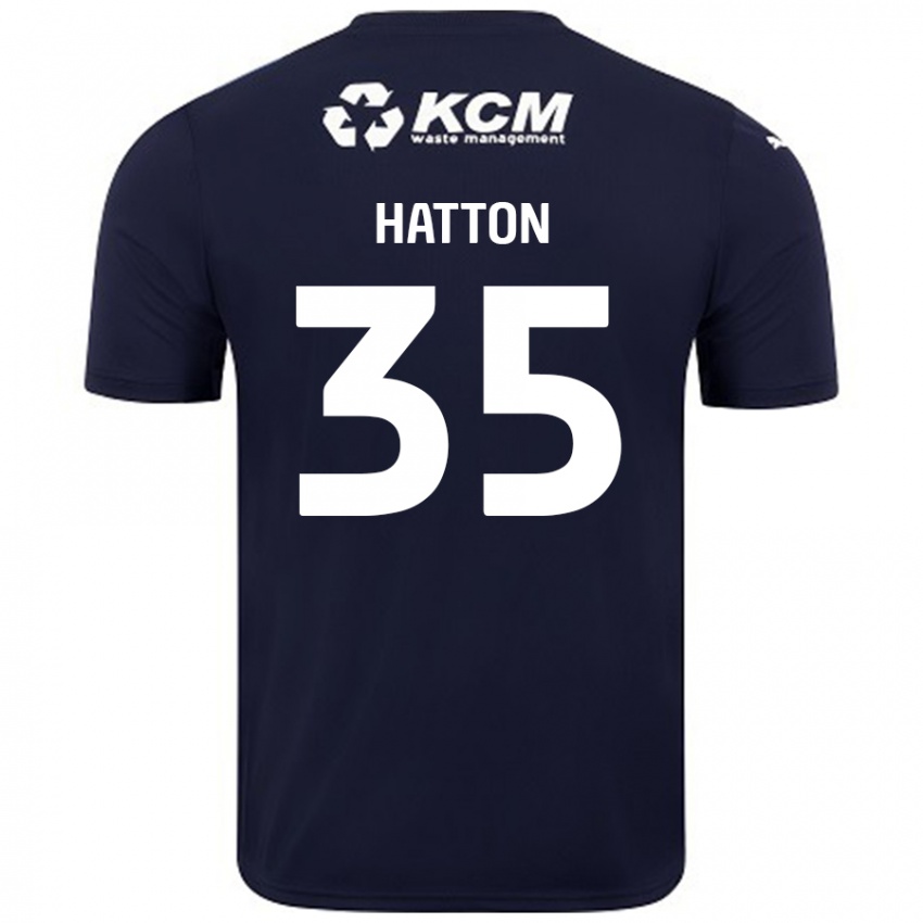 Niño Camiseta Ben Hatton #35 Azul Marino 2ª Equipación 2024/25 La Camisa