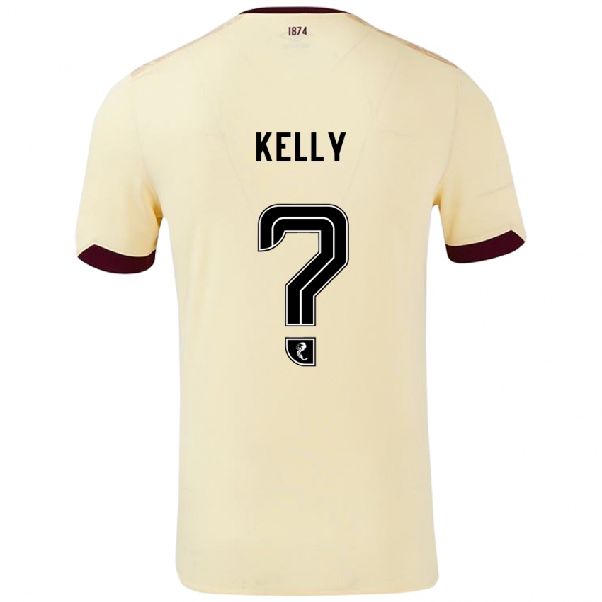 Niño Camiseta Ryan Kelly #0 Crema Burdeos 2ª Equipación 2024/25 La Camisa