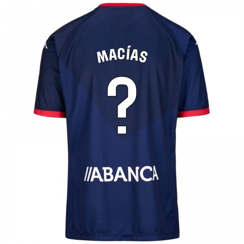 Niño Camiseta Luisao Macías #0 Azul Marino 2ª Equipación 2024/25 La Camisa