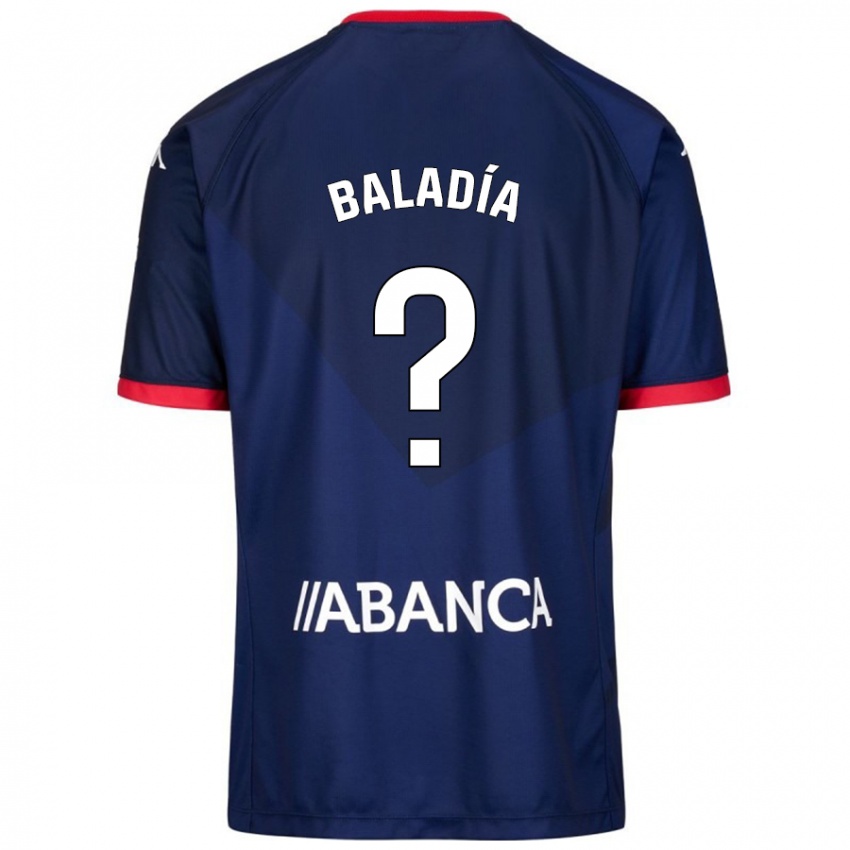 Niño Camiseta Álvaro Baladía #21 Azul Marino 2ª Equipación 2024/25 La Camisa