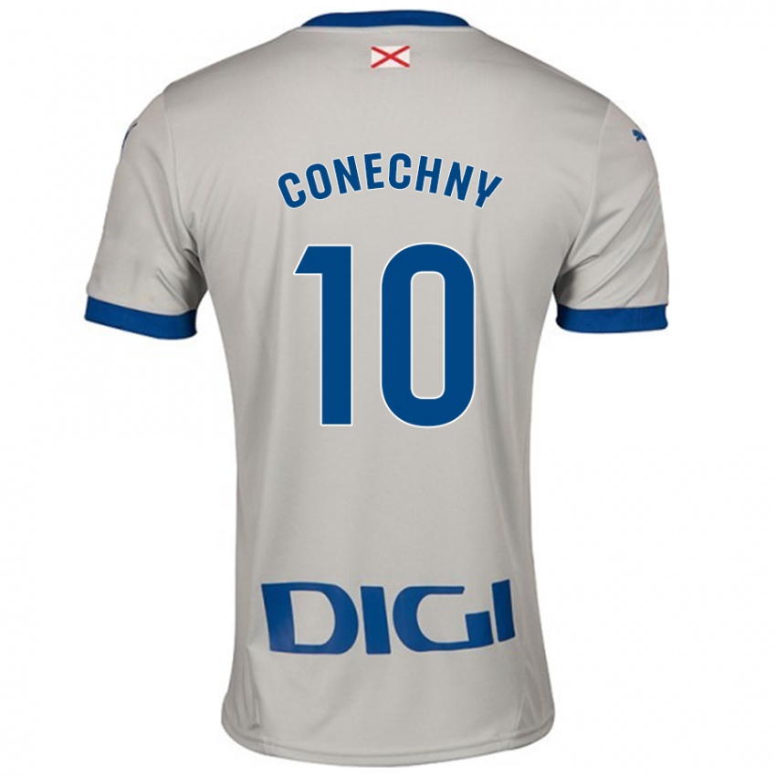 Niño Camiseta Tomás Conechny #10 Gris Claro 2ª Equipación 2024/25 La Camisa