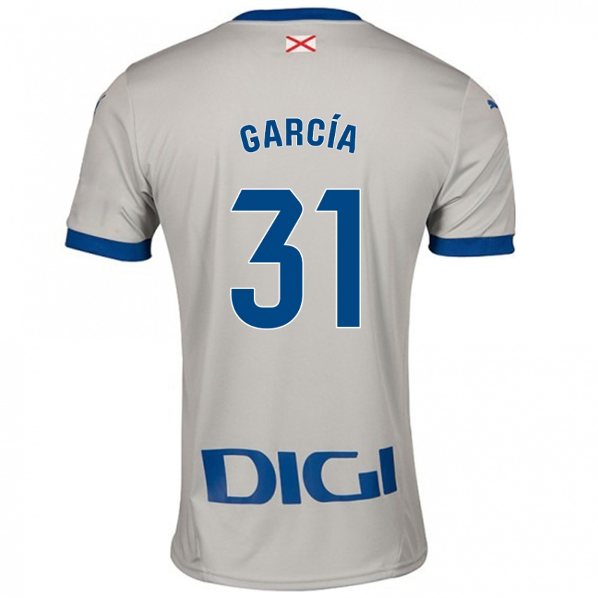 Niño Camiseta Gaizka García #31 Gris Claro 2ª Equipación 2024/25 La Camisa