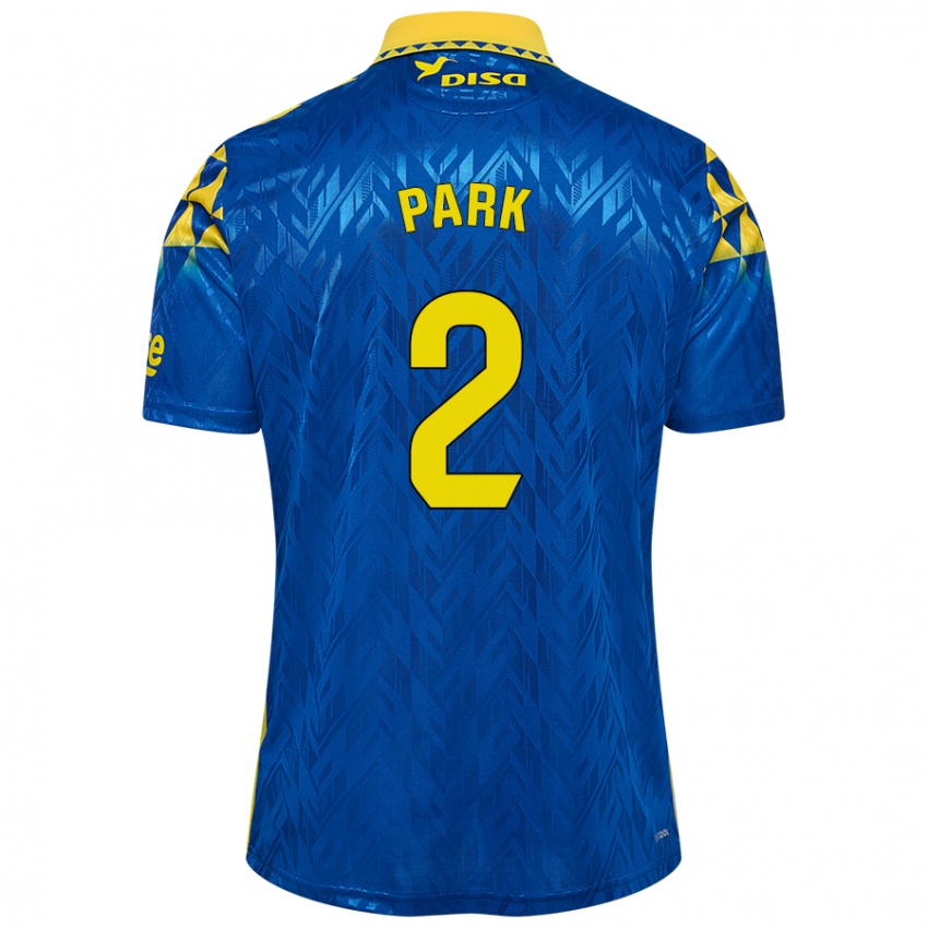 Niño Camiseta Marvin Park #2 Azul Amarillo 2ª Equipación 2024/25 La Camisa