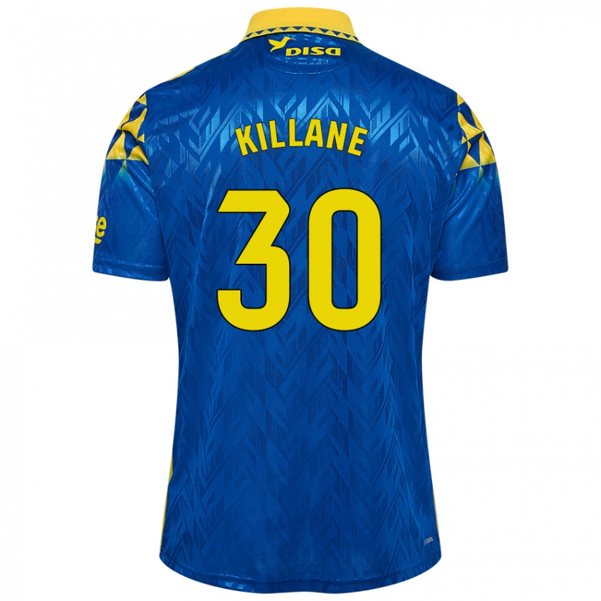 Niño Camiseta Álvaro Killane #30 Azul Amarillo 2ª Equipación 2024/25 La Camisa