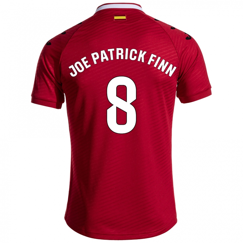 Niño Camiseta John Joe Patrick Finn #8 Rojo Oscuro 2ª Equipación 2024/25 La Camisa