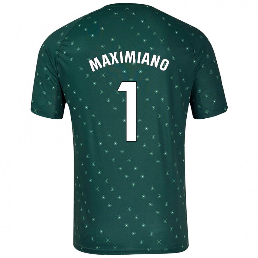 Niño Camiseta Luís Maximiano #1 Verde Oscuro 2ª Equipación 2024/25 La Camisa