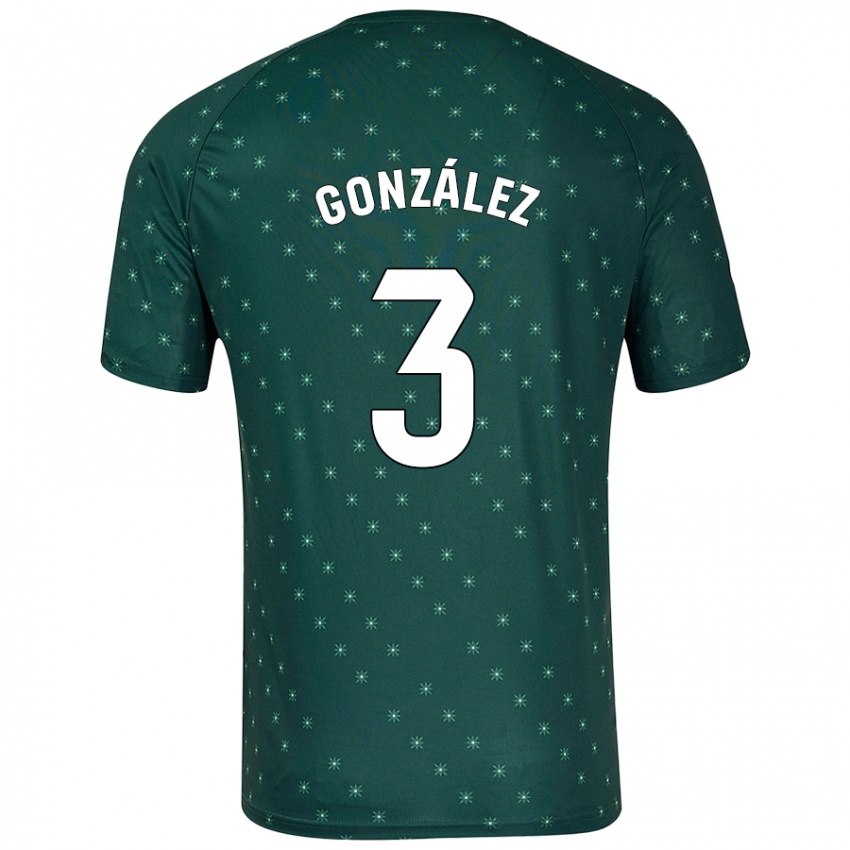 Niño Camiseta Edgar González #3 Verde Oscuro 2ª Equipación 2024/25 La Camisa