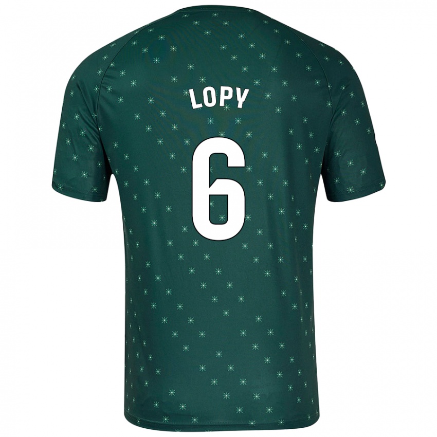 Niño Camiseta Dion Lopy #6 Verde Oscuro 2ª Equipación 2024/25 La Camisa