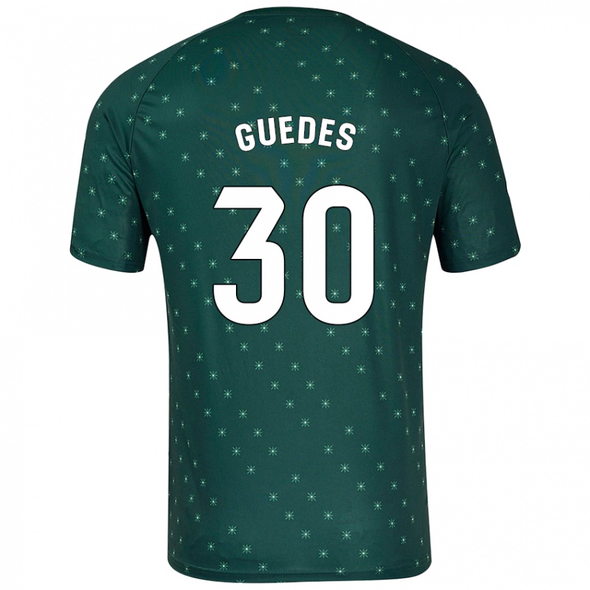 Niño Camiseta Gui Guedes #30 Verde Oscuro 2ª Equipación 2024/25 La Camisa