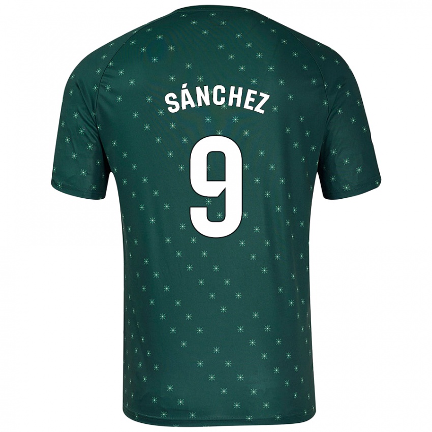 Niño Camiseta Loren Sánchez #9 Verde Oscuro 2ª Equipación 2024/25 La Camisa