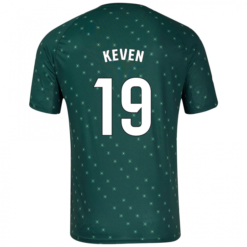 Niño Camiseta Keven #19 Verde Oscuro 2ª Equipación 2024/25 La Camisa