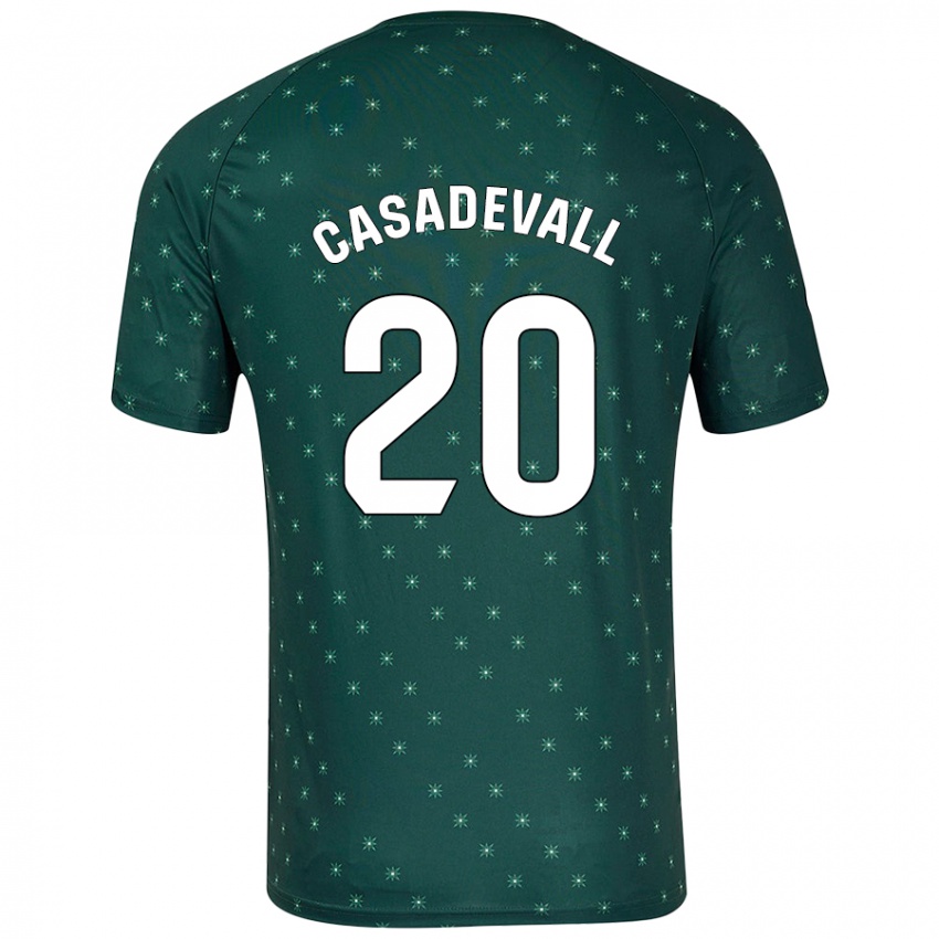 Niño Camiseta Marçal Casadevall #20 Verde Oscuro 2ª Equipación 2024/25 La Camisa