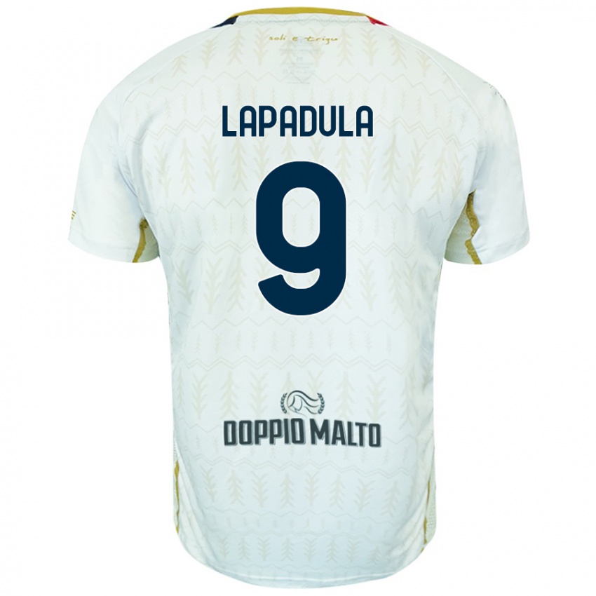 Niño Camiseta Gianluca Lapadula #9 Blanco 2ª Equipación 2024/25 La Camisa