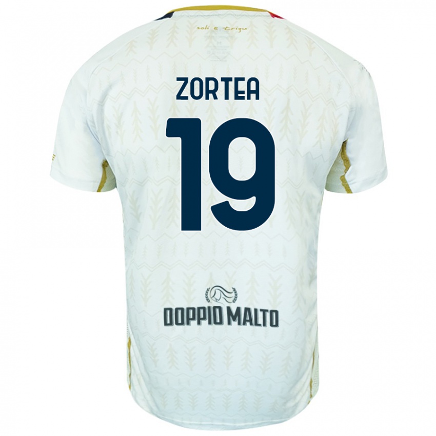 Niño Camiseta Nadir Zortea #19 Blanco 2ª Equipación 2024/25 La Camisa