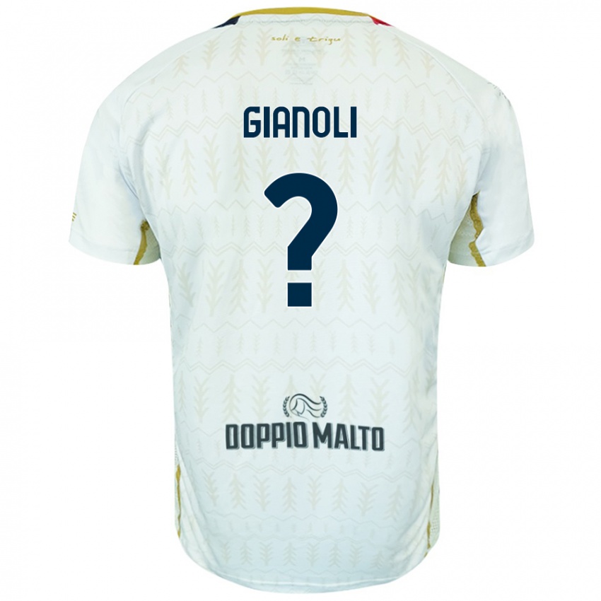 Niño Camiseta Marco Gianoli #0 Blanco 2ª Equipación 2024/25 La Camisa