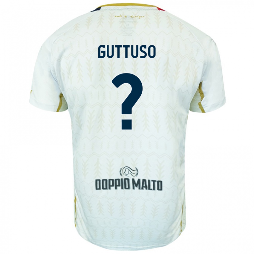 Niño Camiseta Iacopo Guttuso #0 Blanco 2ª Equipación 2024/25 La Camisa