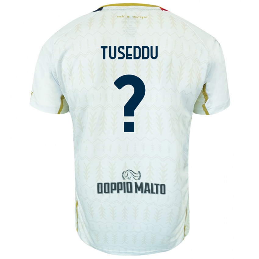 Niño Camiseta Alessio Tuseddu #0 Blanco 2ª Equipación 2024/25 La Camisa