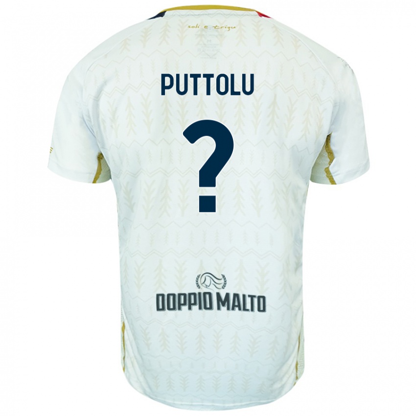 Niño Camiseta Diego Puttolu #0 Blanco 2ª Equipación 2024/25 La Camisa