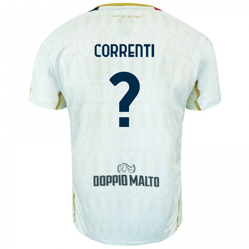 Niño Camiseta Gabriele Correnti #0 Blanco 2ª Equipación 2024/25 La Camisa