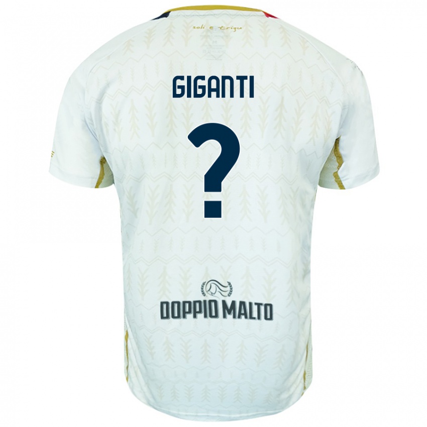 Niño Camiseta Michele Giganti #0 Blanco 2ª Equipación 2024/25 La Camisa