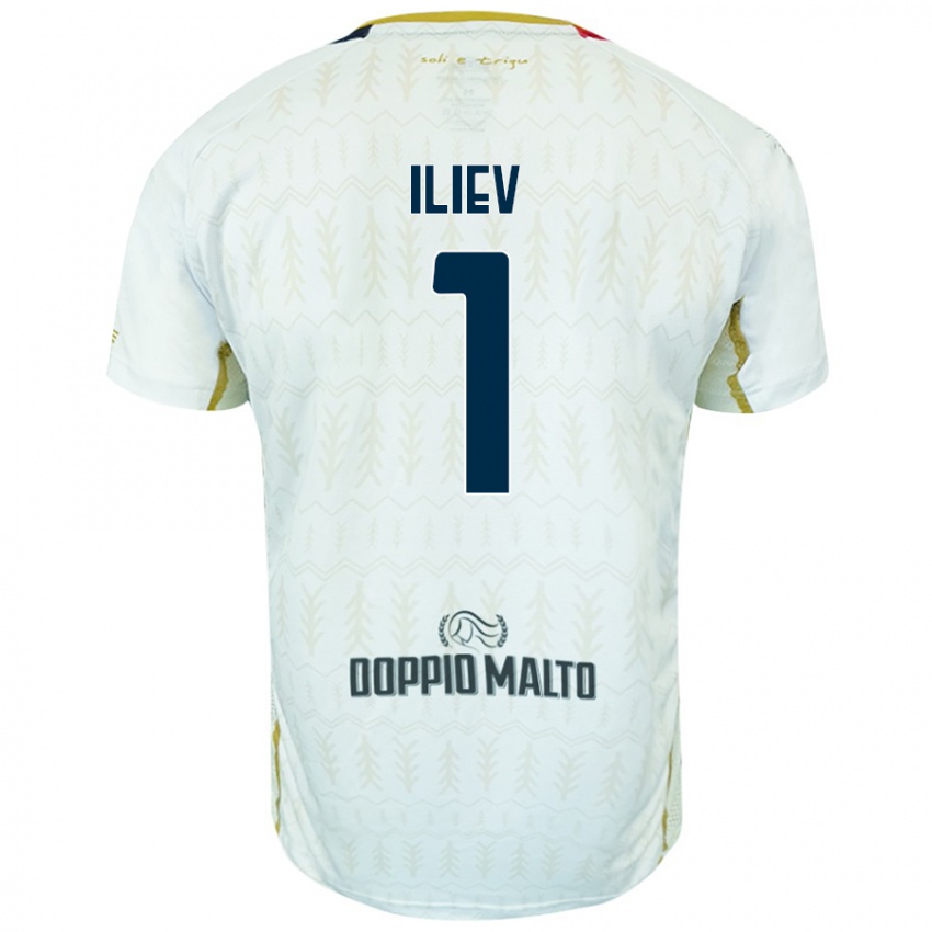 Niño Camiseta Velizar-Iliya Iliev #1 Blanco 2ª Equipación 2024/25 La Camisa