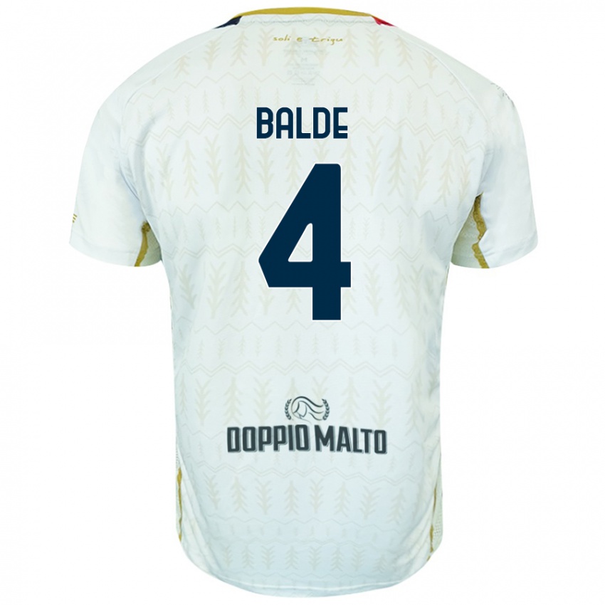 Niño Camiseta Mamadou Balde #4 Blanco 2ª Equipación 2024/25 La Camisa