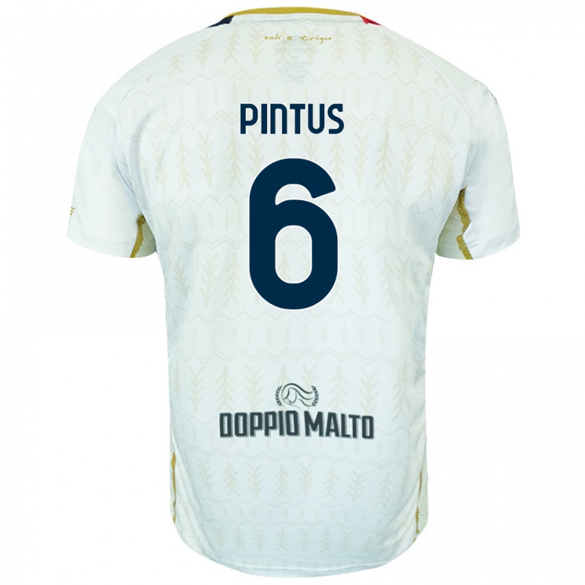 Niño Camiseta Nicola Pintus #6 Blanco 2ª Equipación 2024/25 La Camisa