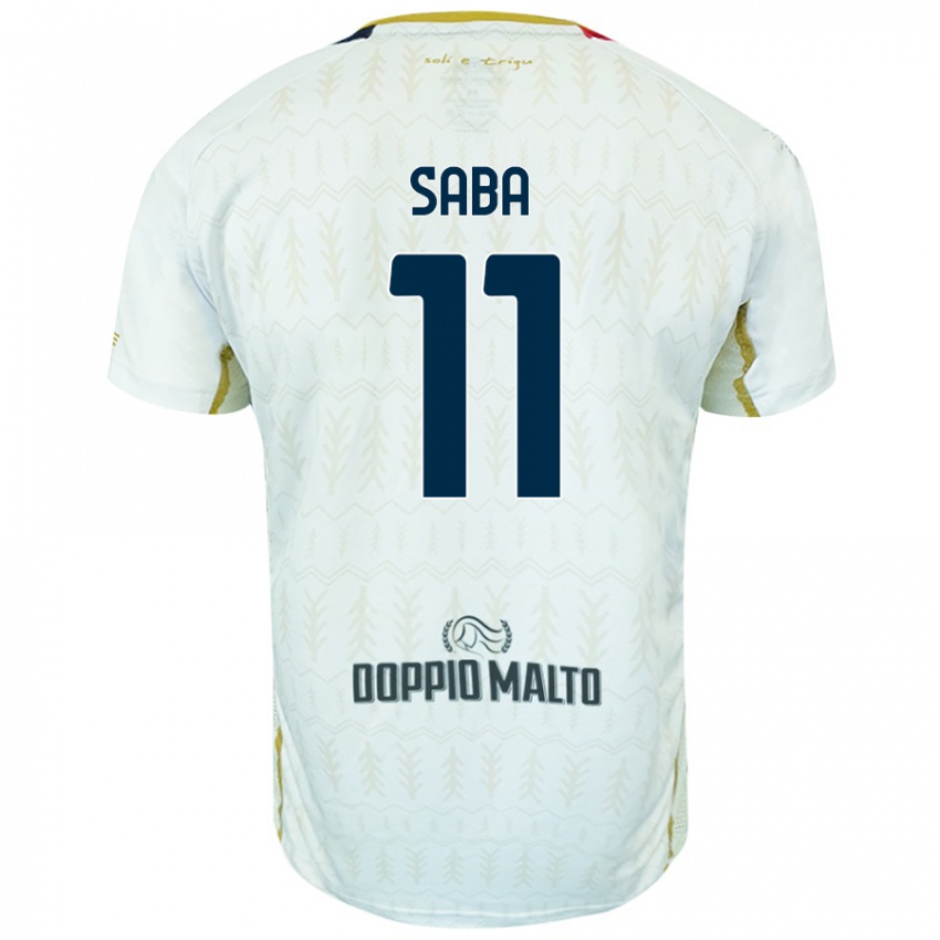 Niño Camiseta Alessio Saba #11 Blanco 2ª Equipación 2024/25 La Camisa