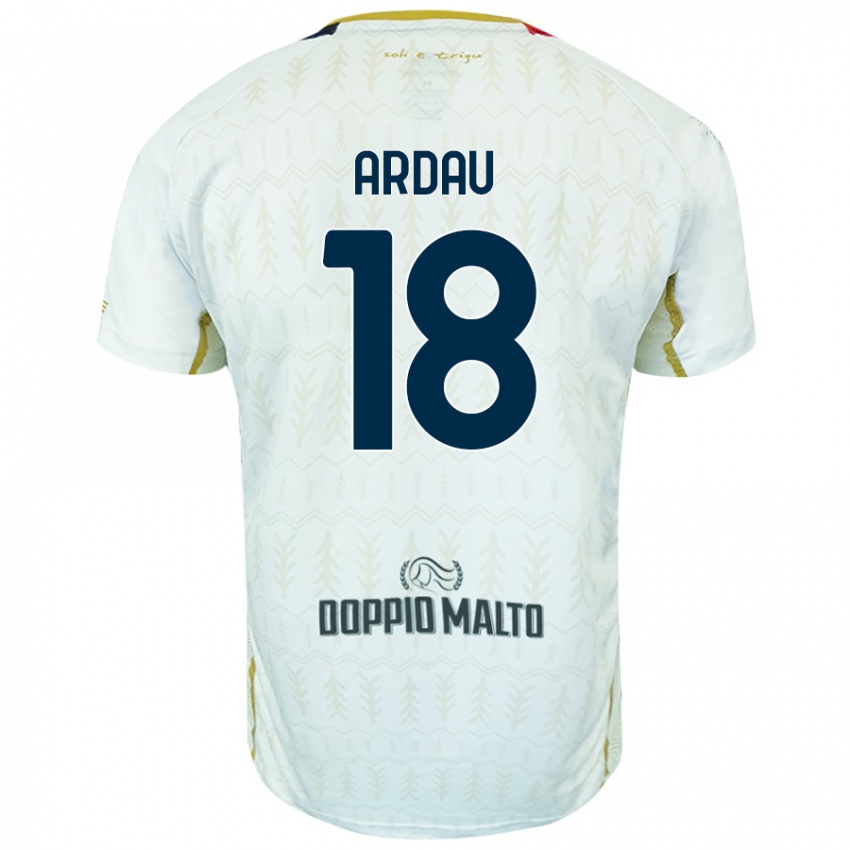 Niño Camiseta Samuel Ardau #18 Blanco 2ª Equipación 2024/25 La Camisa