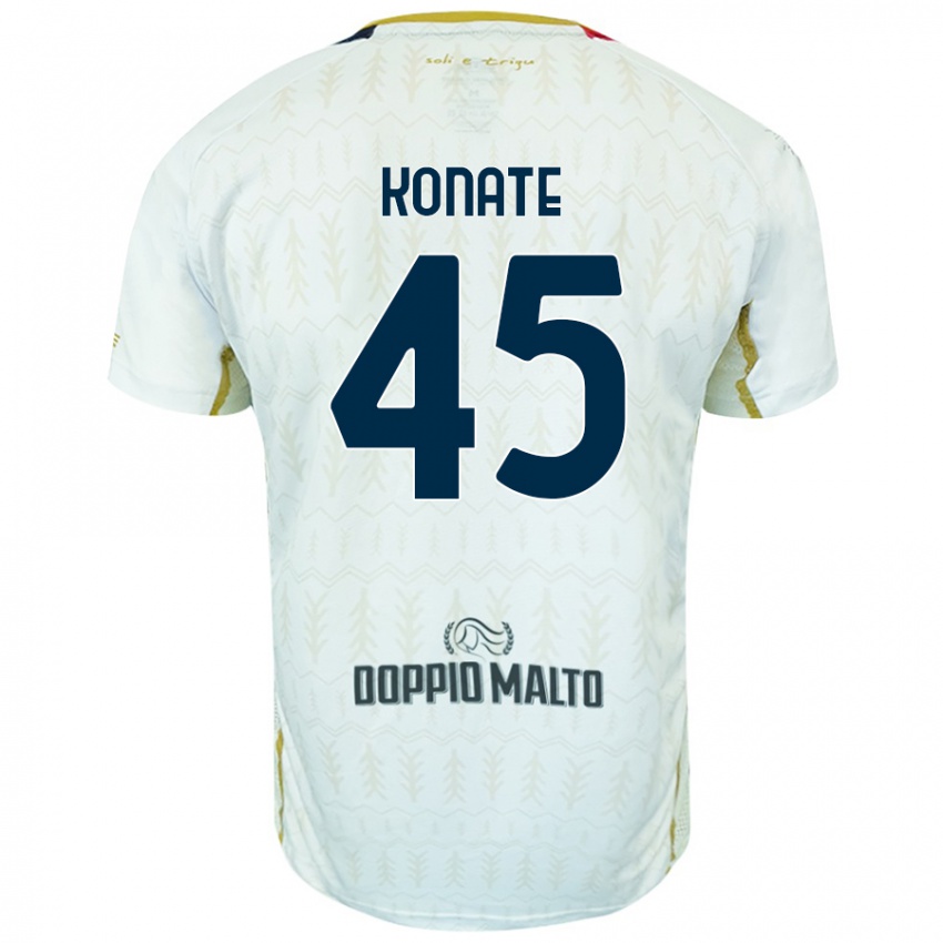 Niño Camiseta Ismael Konate #45 Blanco 2ª Equipación 2024/25 La Camisa