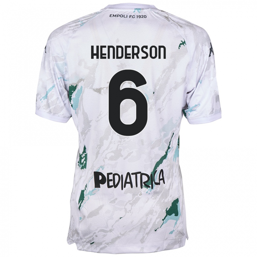 Niño Camiseta Liam Henderson #6 Gris 2ª Equipación 2024/25 La Camisa