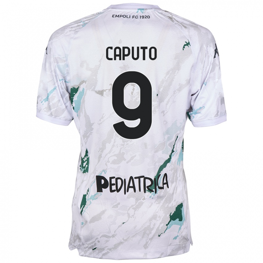 Niño Camiseta Francesco Caputo #9 Gris 2ª Equipación 2024/25 La Camisa