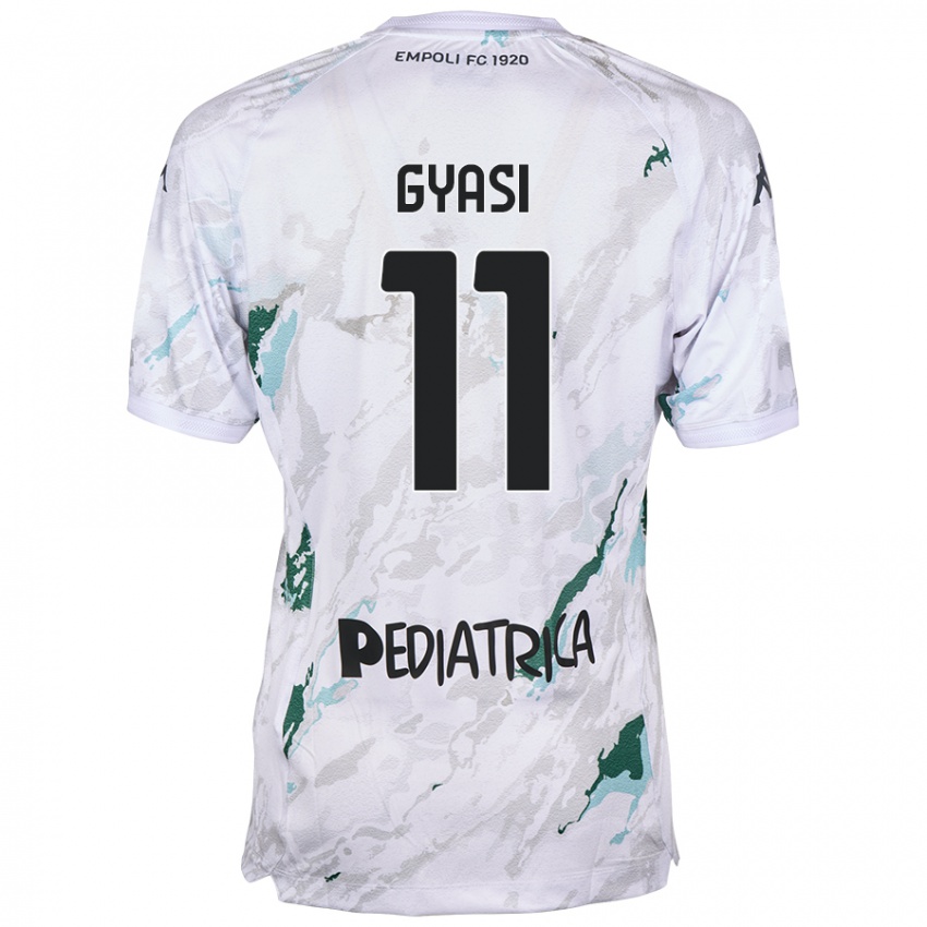 Niño Camiseta Emmanuel Gyasi #11 Gris 2ª Equipación 2024/25 La Camisa