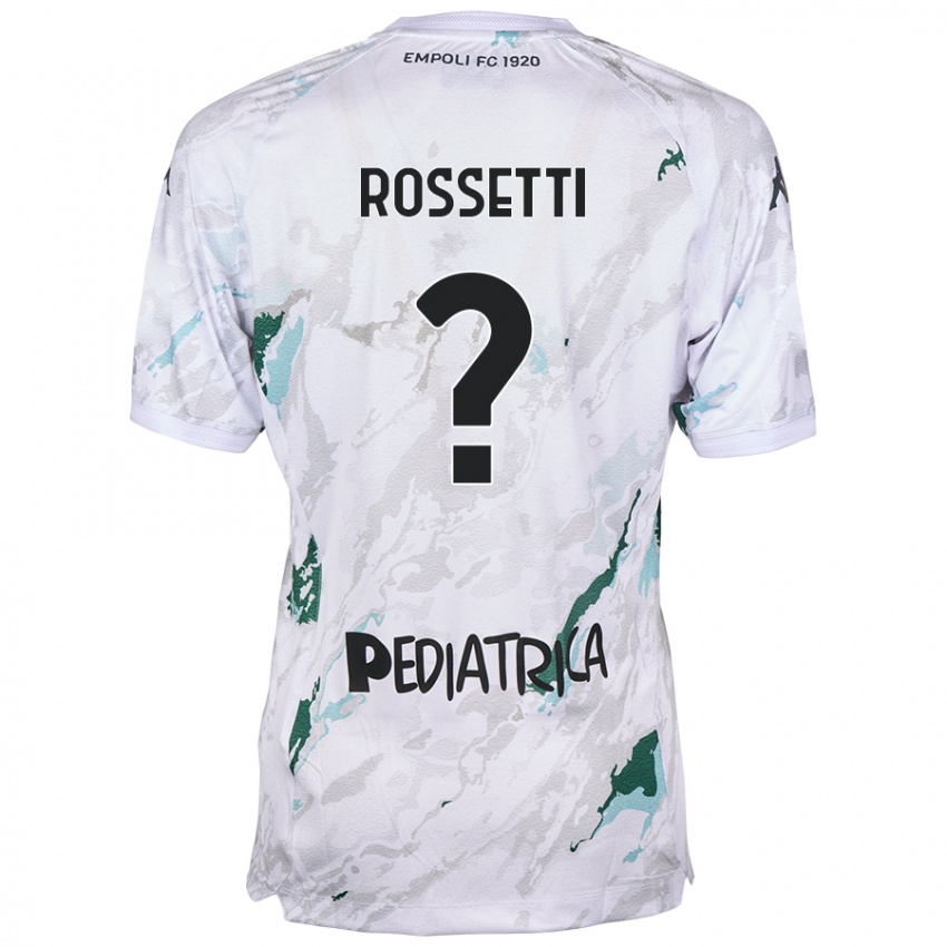 Niño Camiseta Maurizio Rossetti #0 Gris 2ª Equipación 2024/25 La Camisa