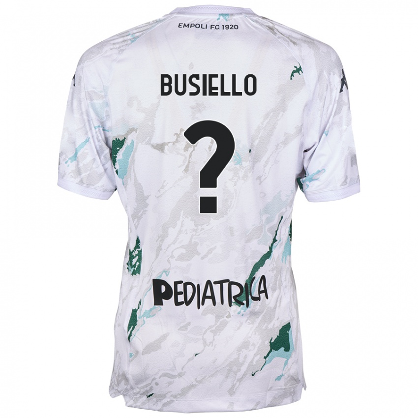 Niño Camiseta Danilo Busiello #0 Gris 2ª Equipación 2024/25 La Camisa