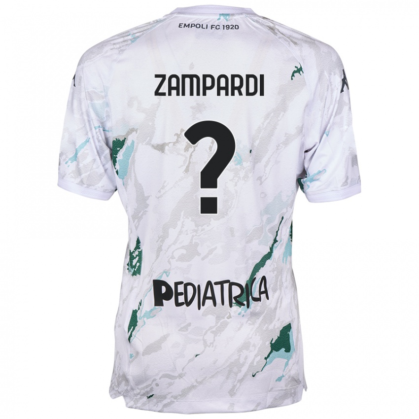 Niño Camiseta Gabriele Zampardi #0 Gris 2ª Equipación 2024/25 La Camisa